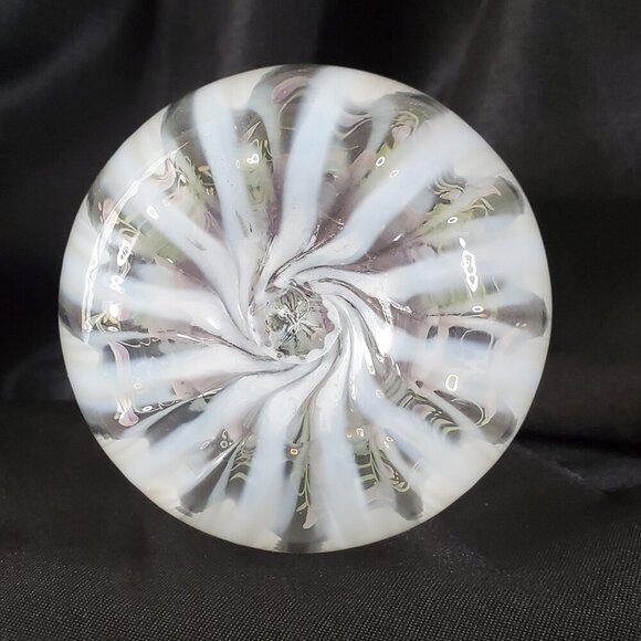 Fenton Art Glass Hand Painted Egg Limited Edition French Opalescent Milk glass - Picture 9 of 16